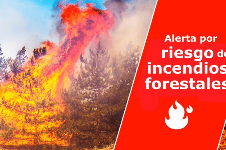 ALERTA POR RIESGO DE INCENDIOS FORESTALES 2-8-24