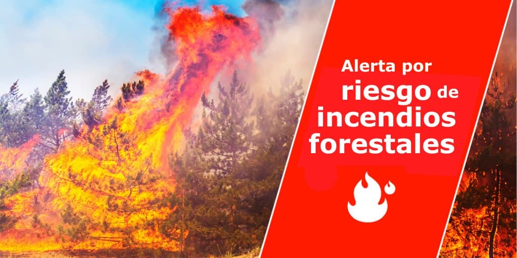 ALERTA POR RIESGO DE INCENDIOS FORESTALES 9-8-24