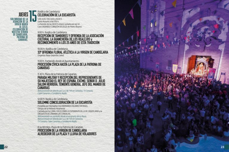 CANDELARIA CELEBRA ESTE JUEVES EL DÍA GRANDE DE LA PATRONA DE CANARIAS 14-8-24