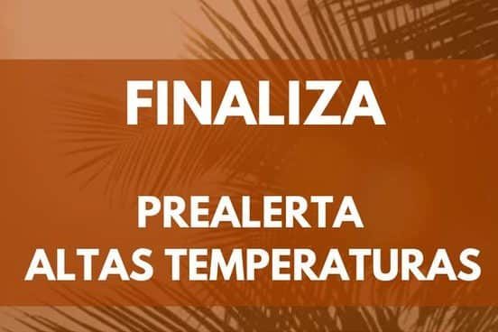 FINALIZA PREALERTA POR ALTAS TEMPERATURAS 23-8-24
