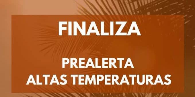 FINALIZA PREALERTA POR ALTAS TEMPERATURAS 23-8-24
