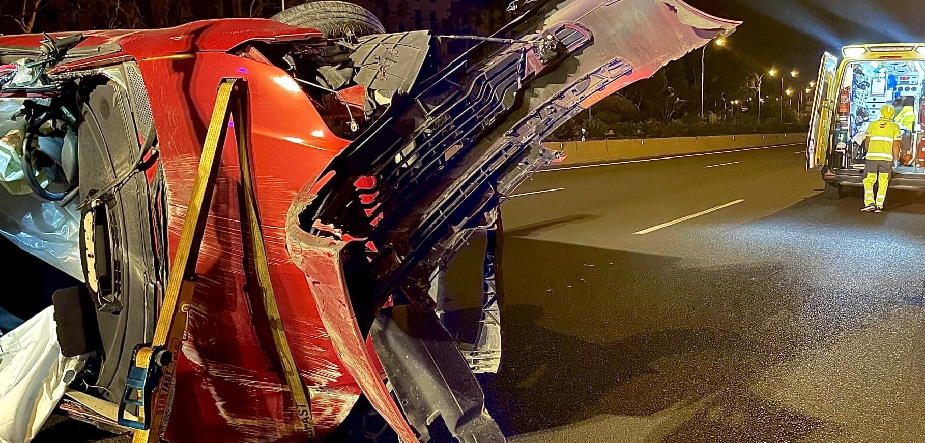 HOMBRE HERIDO EN UN ACCIDENTE DE LA TF-5-LA LAGUNA 4-8-24
