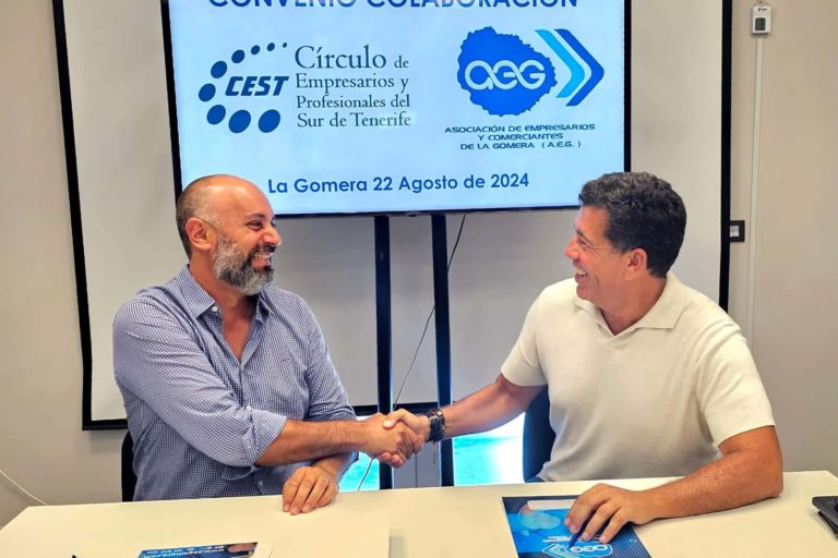 Los presidentes del CEST y de AEG firman el convenio de colaboración entre ambas asociaciones empresariales