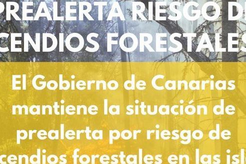 PREALERTA DE RIESGO POR INCENDIOS FORESTALES-CANARIAS 5-8-24