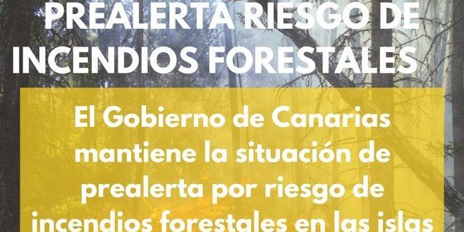 PREALERTA DE RIESGO POR INCENDIOS FORESTALES-CANARIAS 5-8-24