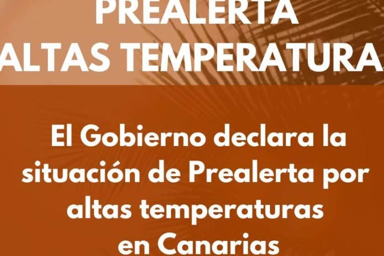 PREALERTA POR ALTAS TEMPERATURAS EN CANARIAS 16-8-24