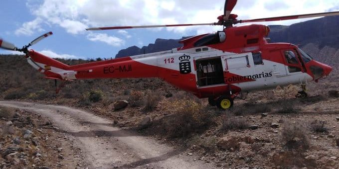 SENDERISTA HERIDA RESCATADA POR UN HELICÓPTERO DEL GES 20-8-24