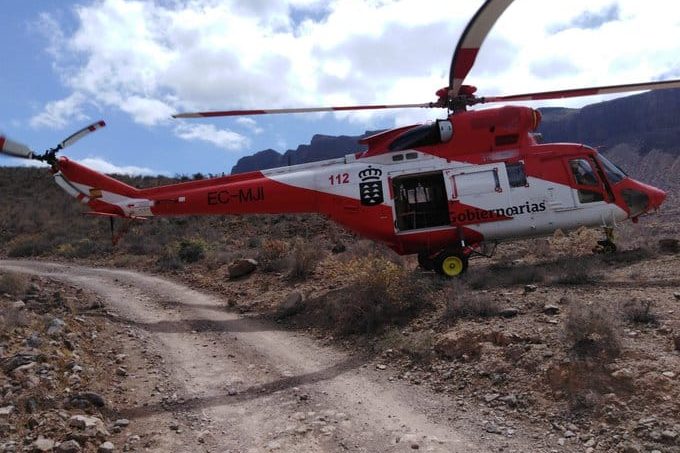 SENDERISTA HERIDA RESCATADA POR UN HELICÓPTERO DEL GES 20-8-24