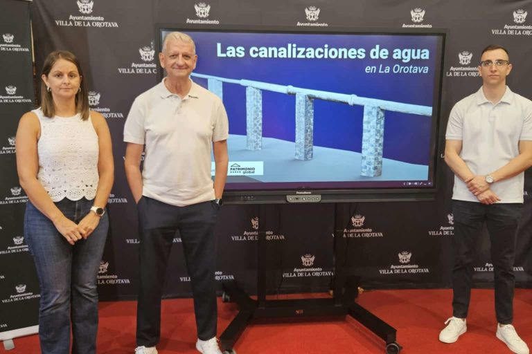 alcalde con concejala de Patrimonio y Borja Borges