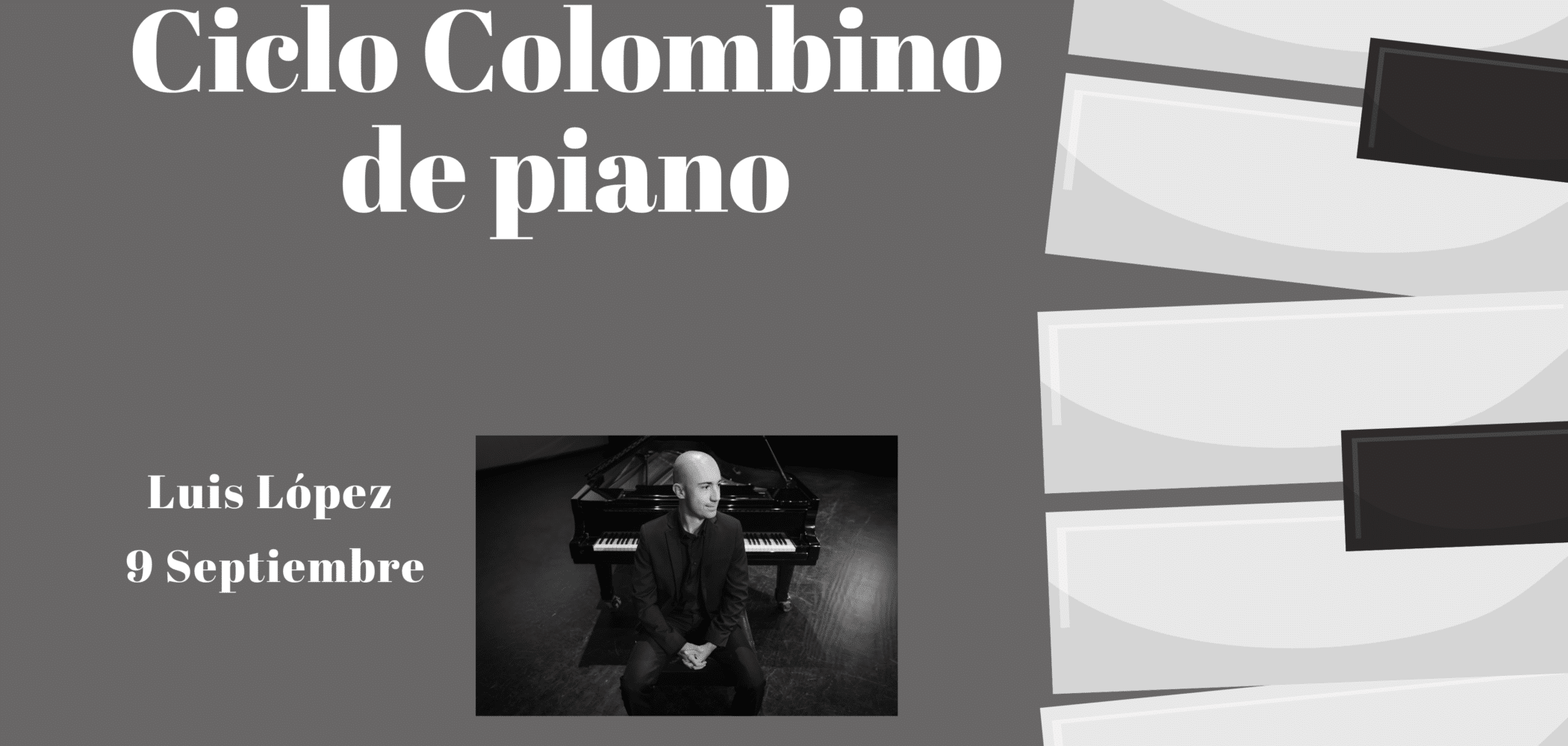 070924 Cartel Ciclo Colombino de piano con motivo de las LXIII Jornadas Colombinas