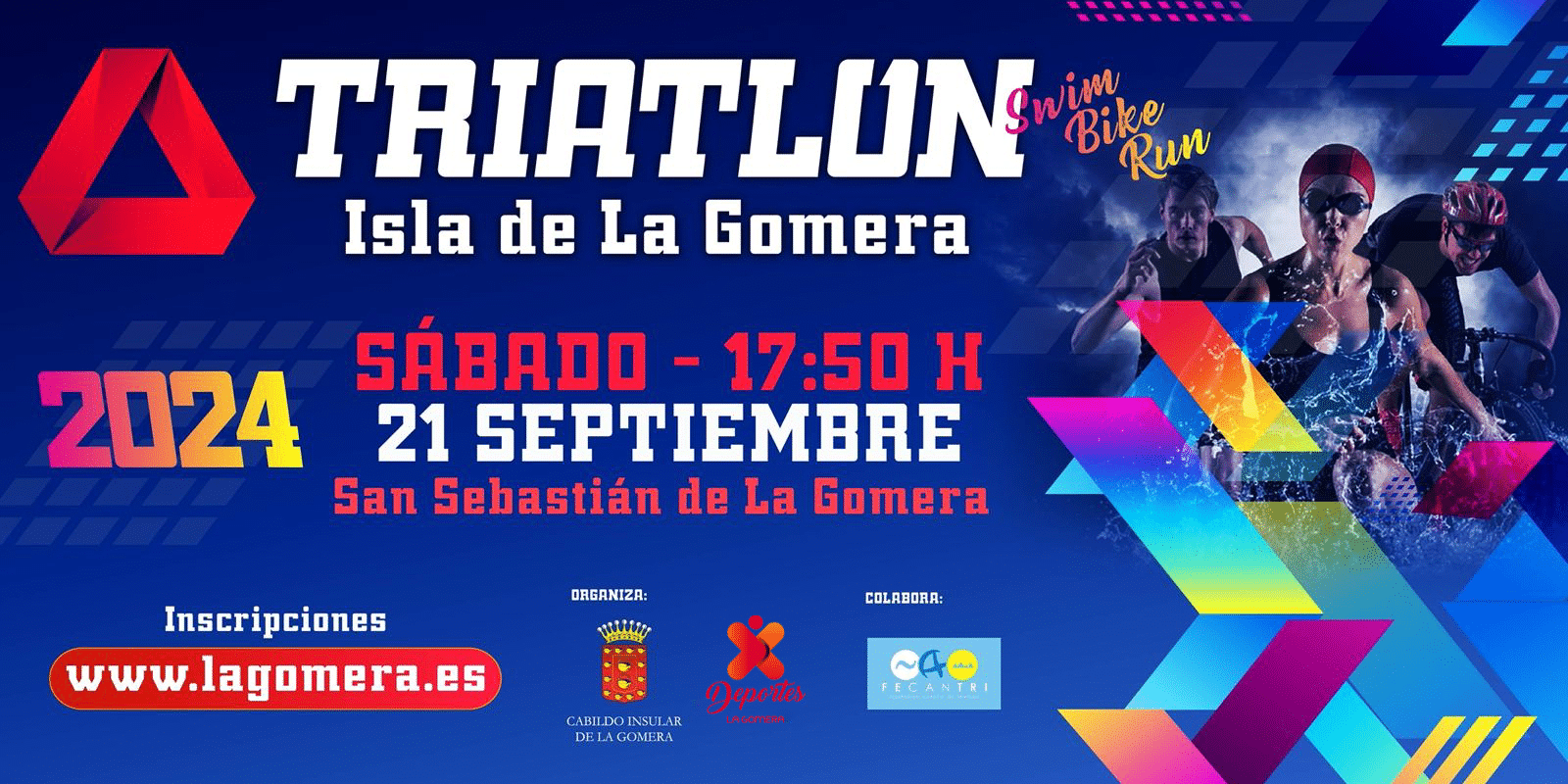 100924 Cartel del Triatlon isla de La Gomera