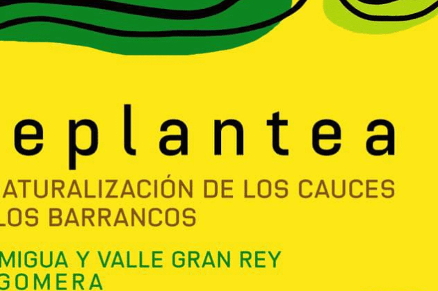 110924 Cartel de presentación del proyecto Replantea – Renaturalización de los cauces de los barrancos de Hermigua y Valle Gran Rey