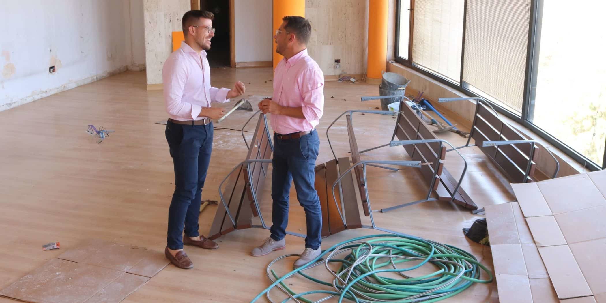 120924 Visita obra reparaci�n cubierta Oficina Turismo proyecto financiaci�n fondos Next Generation EU
