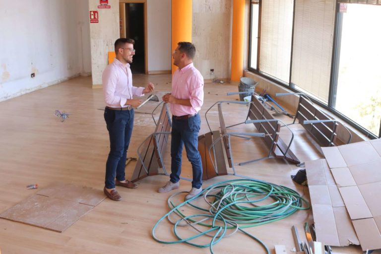 120924 Visita obra reparaci�n cubierta Oficina Turismo proyecto financiaci�n fondos Next Generation EU