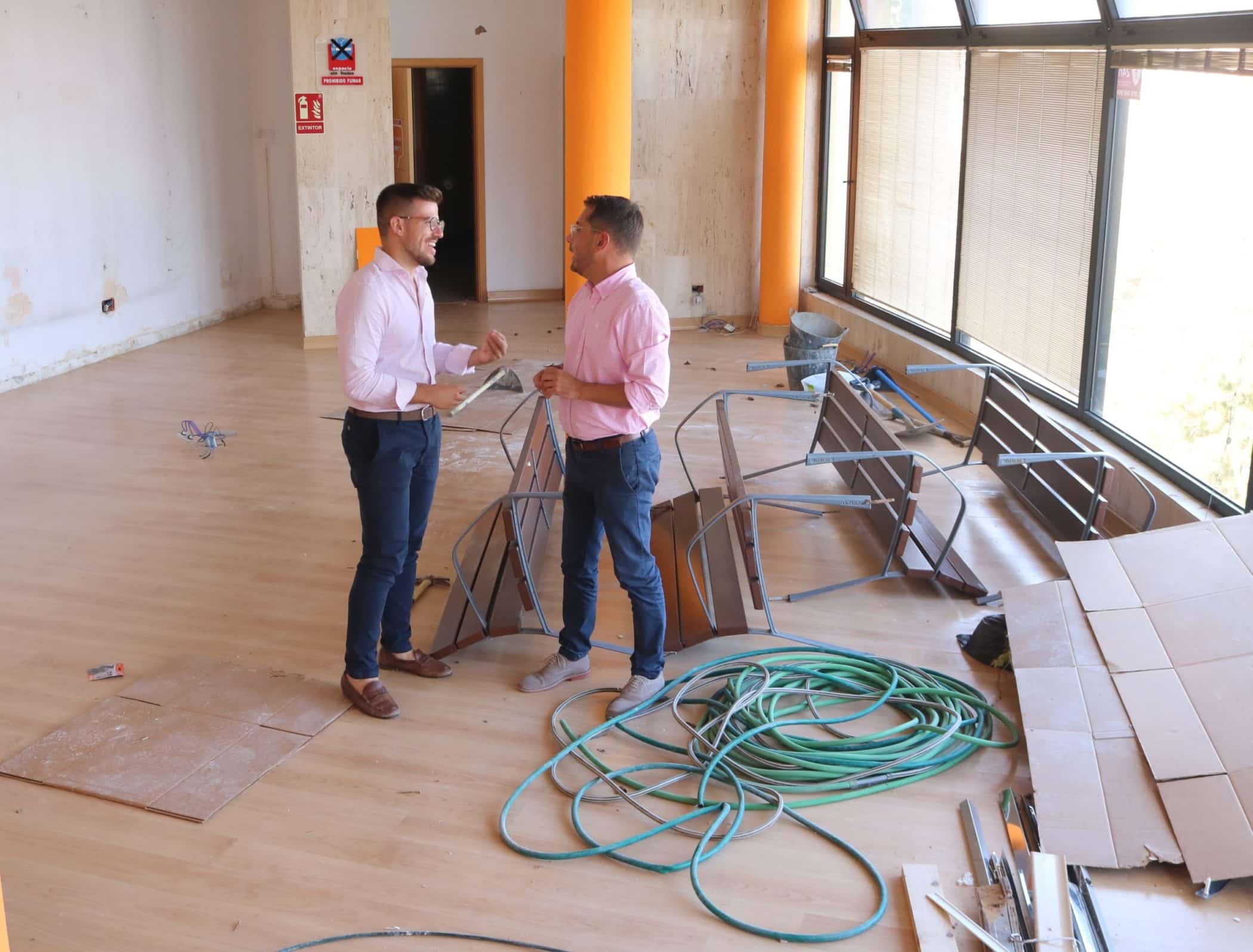 120924 Visita obra reparaci�n cubierta Oficina Turismo proyecto financiaci�n fondos Next Generation EU