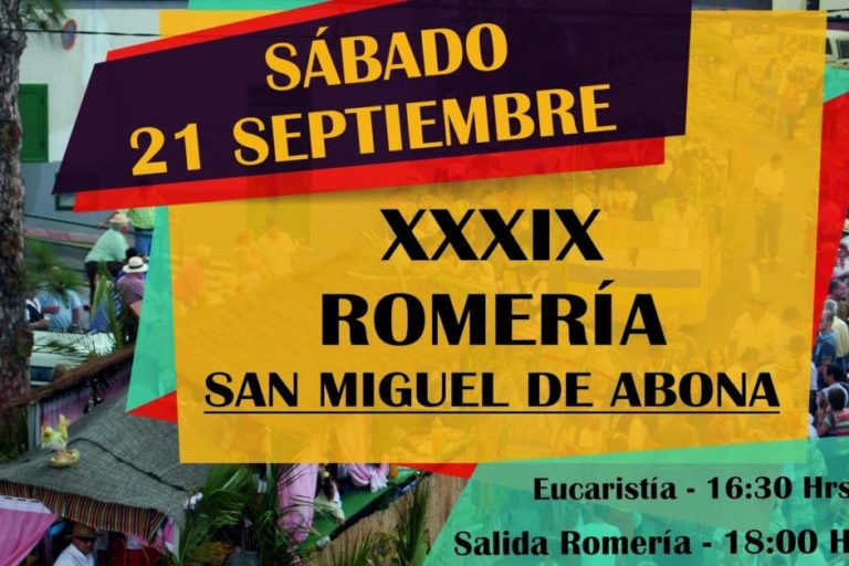 CARTEL DE LA ROMERÍA DE SAN MIGUEL DE ABONA 3-9-24