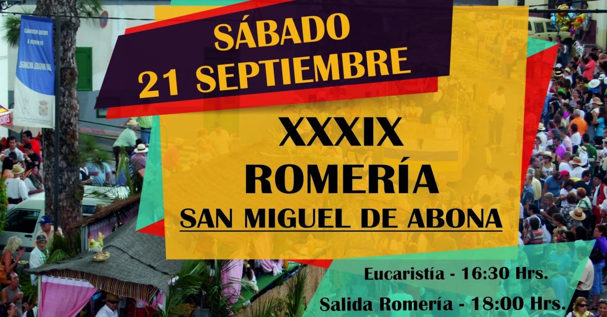 CARTEL DE LA ROMERÍA DE SAN MIGUEL DE ABONA 3-9-24