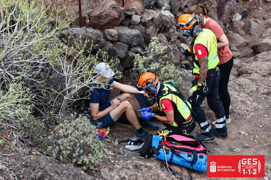 EXTRANJERO HERIDO EN UN SENDERO DE ANAGA 23-9-24