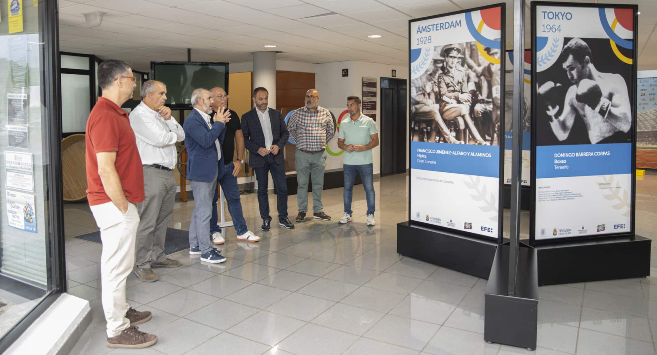 EXPOSICIÓN CANARIAS EN EL OLIMPO. MOYA