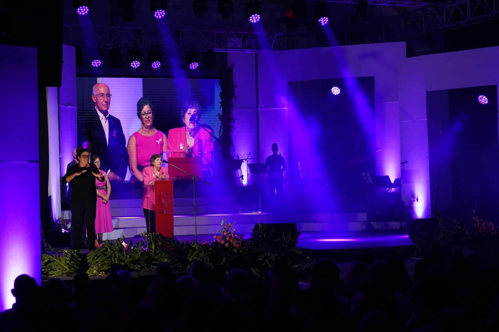 María del Carmen Bonfante, presidenta asociación Ámate, en la gala de 2022
