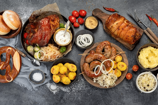 Menú alemán