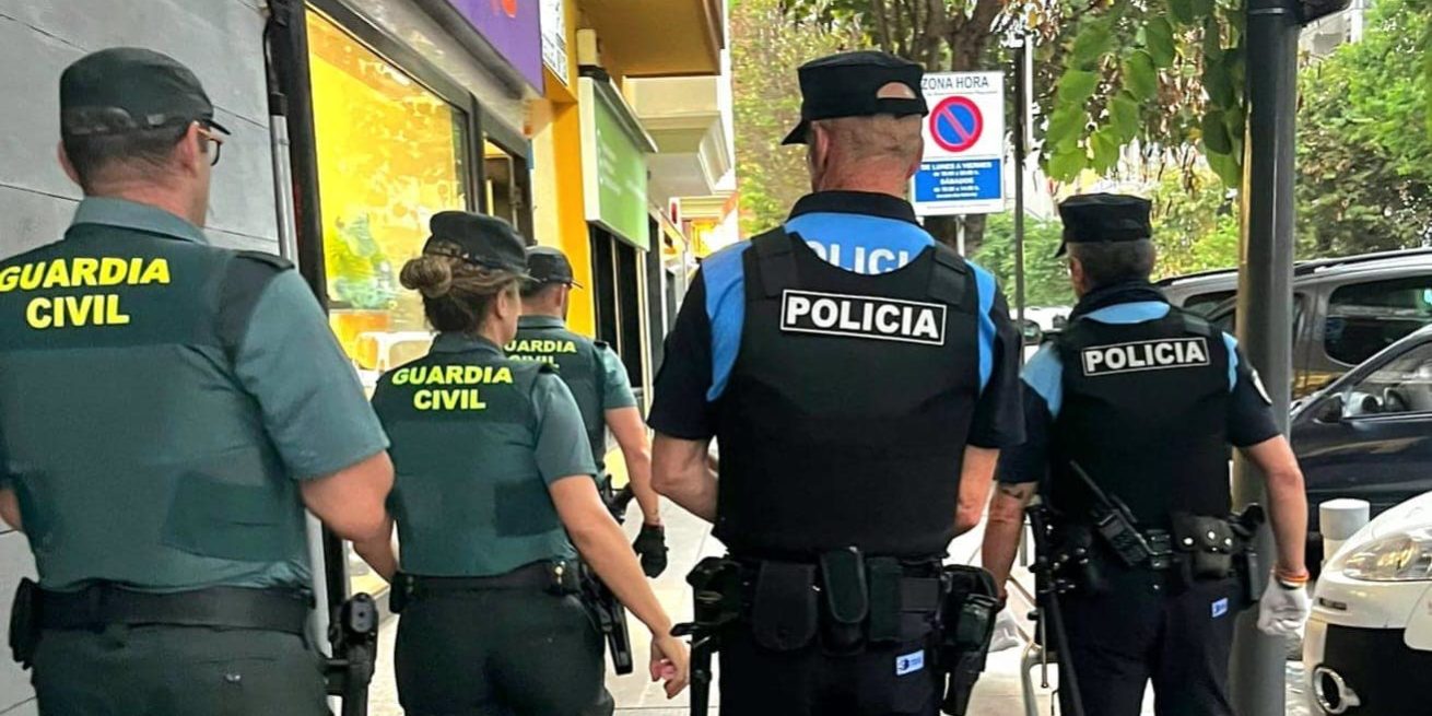 actuación conjunta Guardia Civil y Policía Local