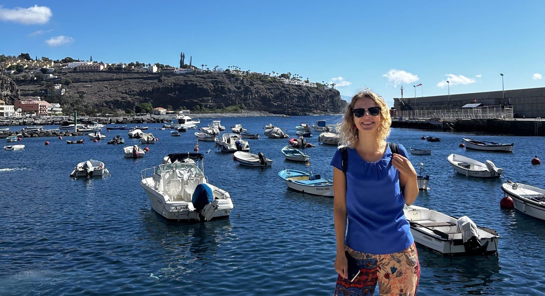 101024 Periodista eslovaca Zuzana Zimmermannova en su visita a La Gomera
