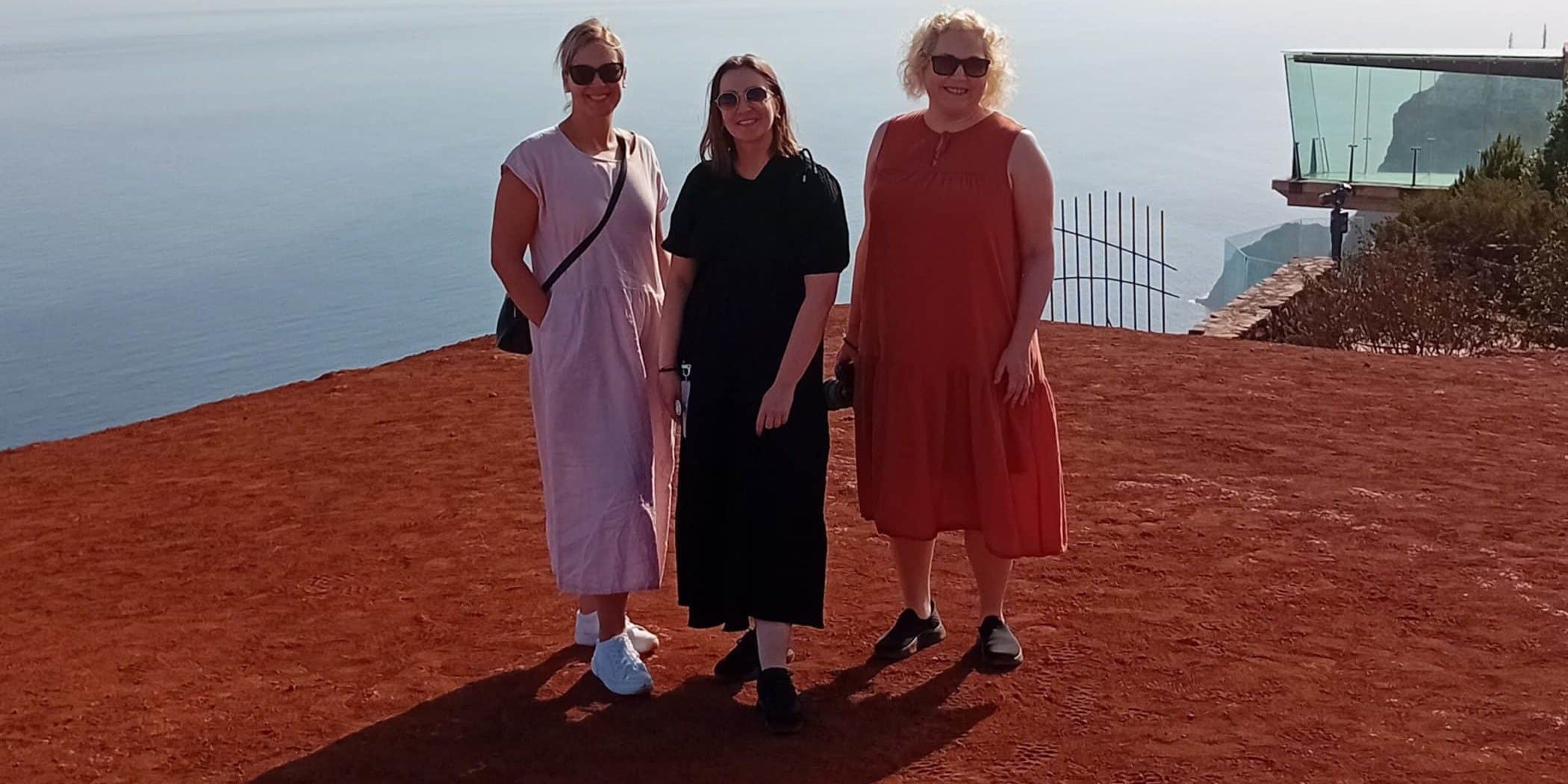 131024 Periodistas finlandesas en su visita a La Gomera