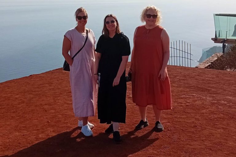 131024 Periodistas finlandesas en su visita a La Gomera