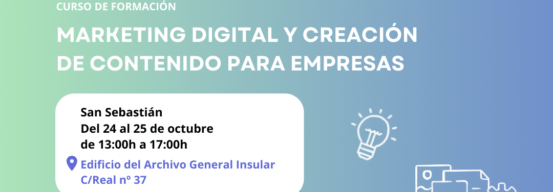151024 Curso de formación en marketing digital y creación de contenido para empresas en La Gomera
