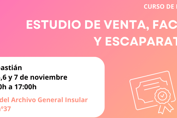 231024 Cartel curso de escaparatismo en La Gomera