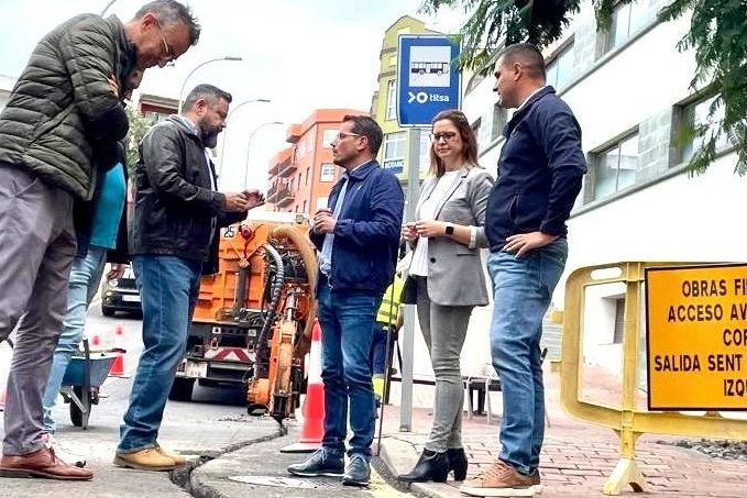 281024 Inicio obra anillo insular de telecomunicaciones fibra �ptica conectividad Ayuntamiento