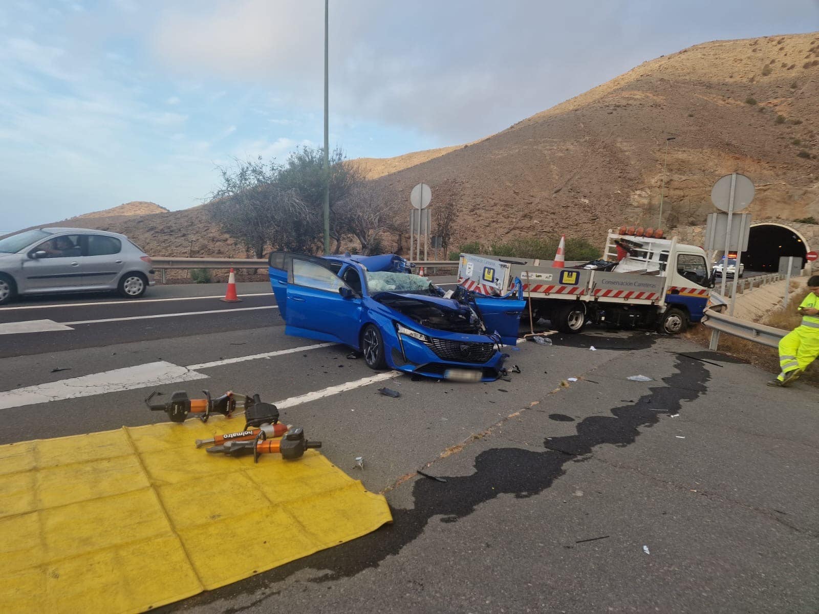 HOMBRE EN ESTADO CRÍTICO TRAS UN ACCIDENTE EN MOGÁN2 5-10-24