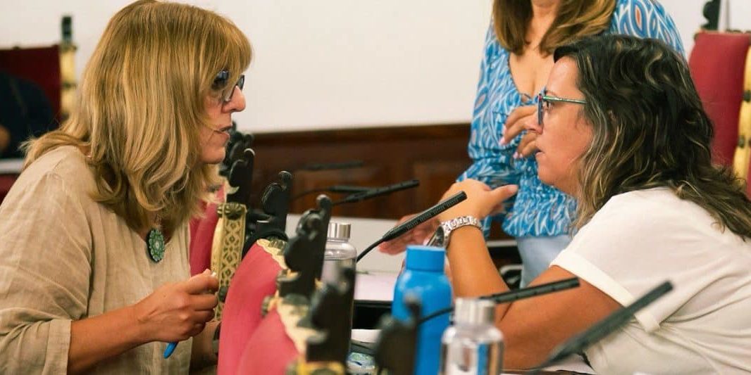 Idaira Afonso en el pleno municipal