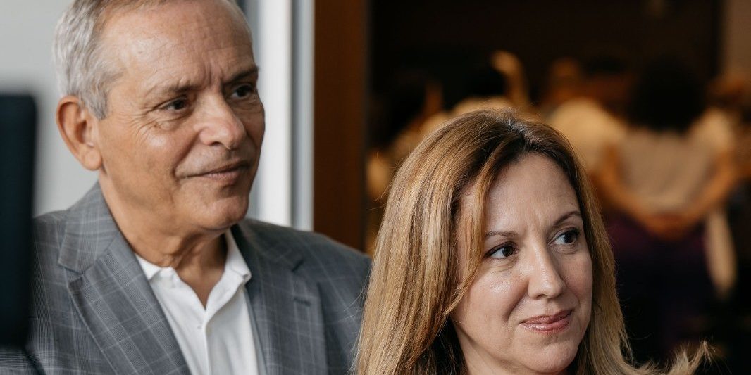 La presidenta del Cabildo Rosa Dávila y el consejero de Empleo y Educación, Efraín Medina