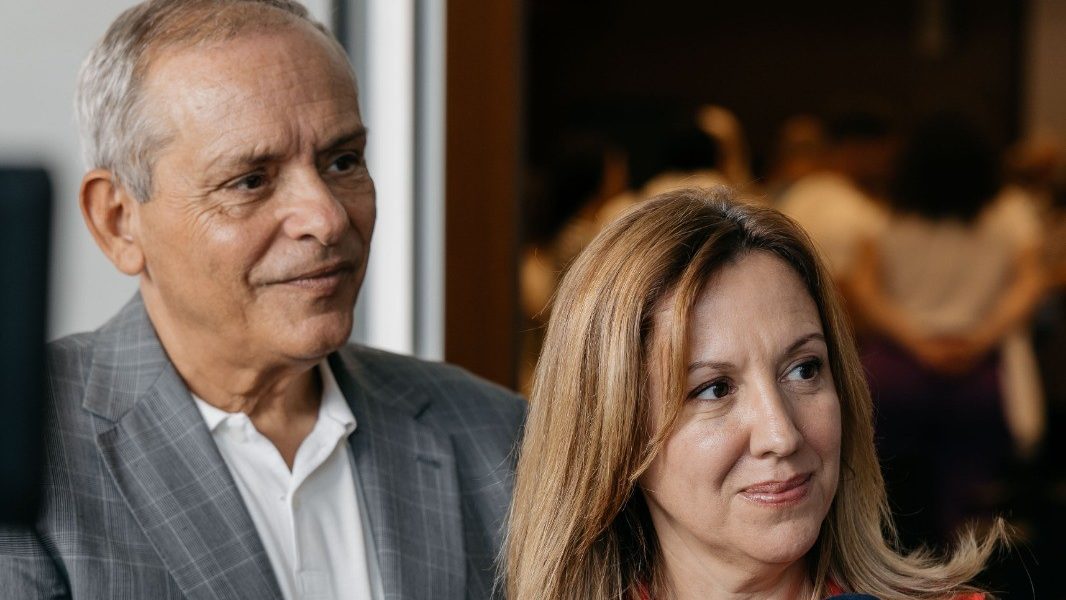 La presidenta del Cabildo Rosa Dávila y el consejero de Empleo y Educación, Efraín Medina