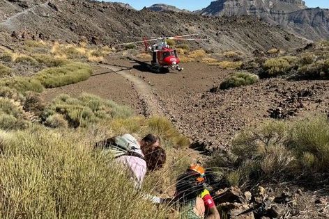 MUJER HERIDA CON UN SÍNCOPE Y RESCATADA POR EL GES EN LAS CAÑADAS 20-10-24