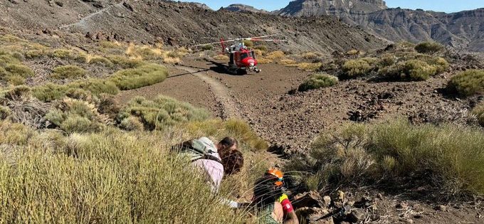MUJER HERIDA CON UN SÍNCOPE Y RESCATADA POR EL GES EN LAS CAÑADAS 20-10-24