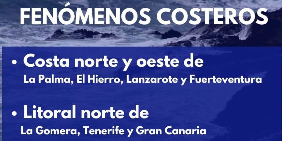 PREALERTA POR FENÓMENOS COSTEROS EN CANARIAS 16-10-24
