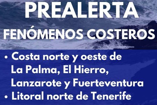 PREALERTA POR FENÓMENOS COSTEROS EN CANARIAS 9-10-24