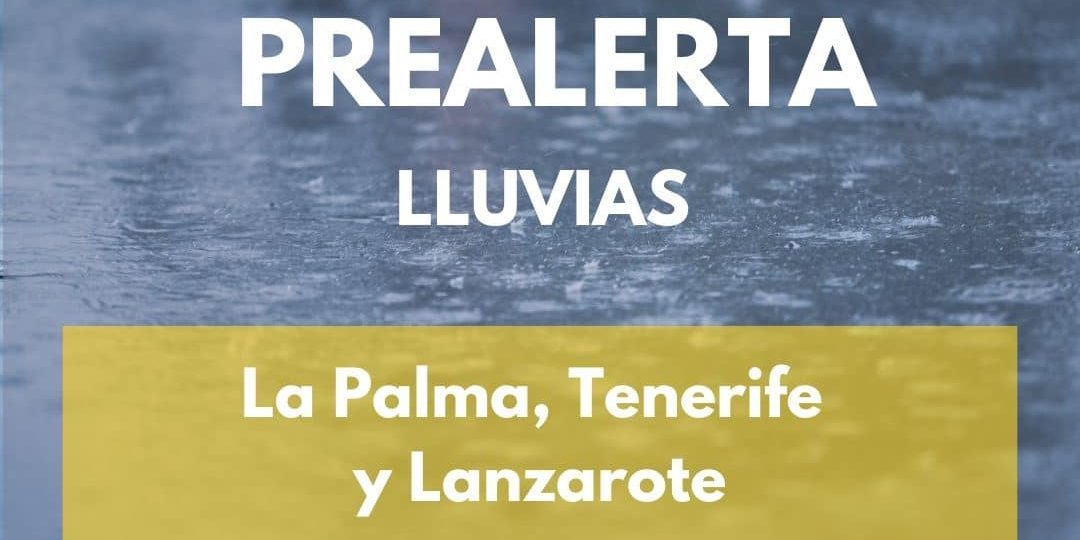 PREALERTA POR LLUVIAS EN CANARIAS 14-10-24