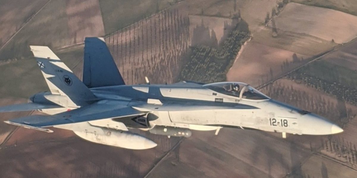 SE ESTRELLA UN F-18 EN TERUEL 4-10-24