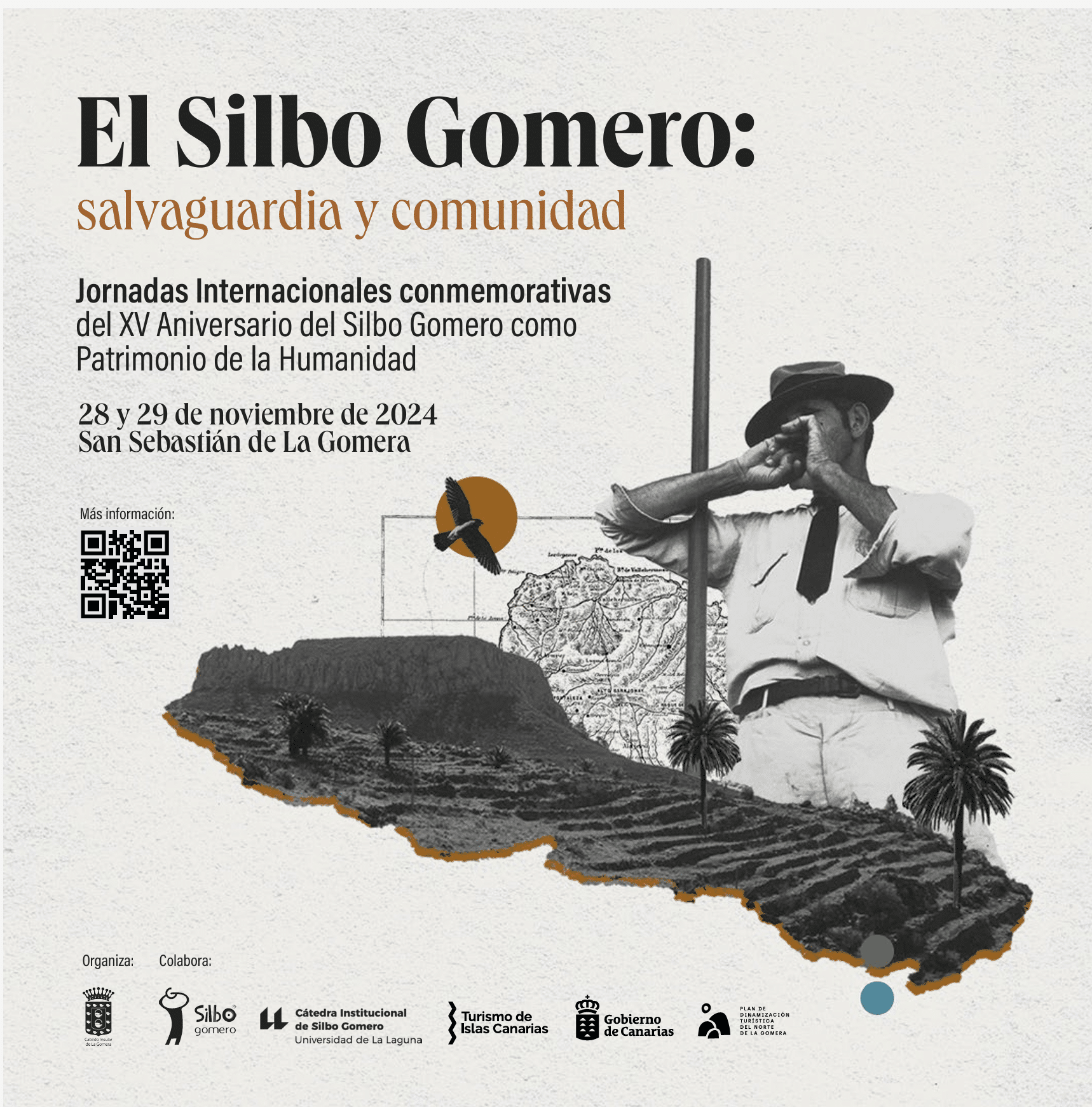 141124 Cartel Jornadas Internacionales conmemorativas del XV Aniversario del Silbo Gomero como Patrimonio de la Humanidad