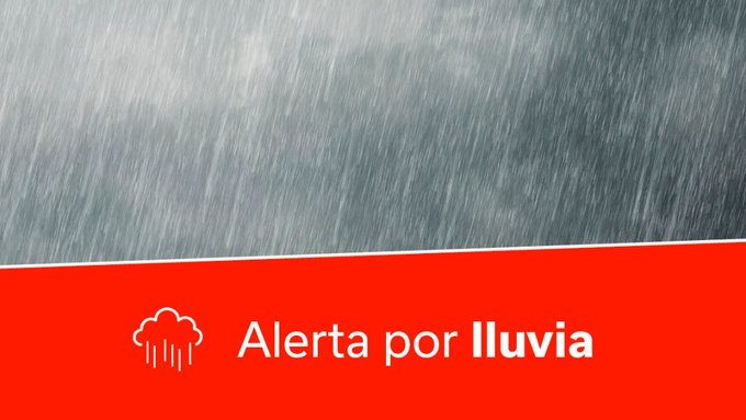 ALERTA POR LLUVIA EN LA PALMA 18-11-24