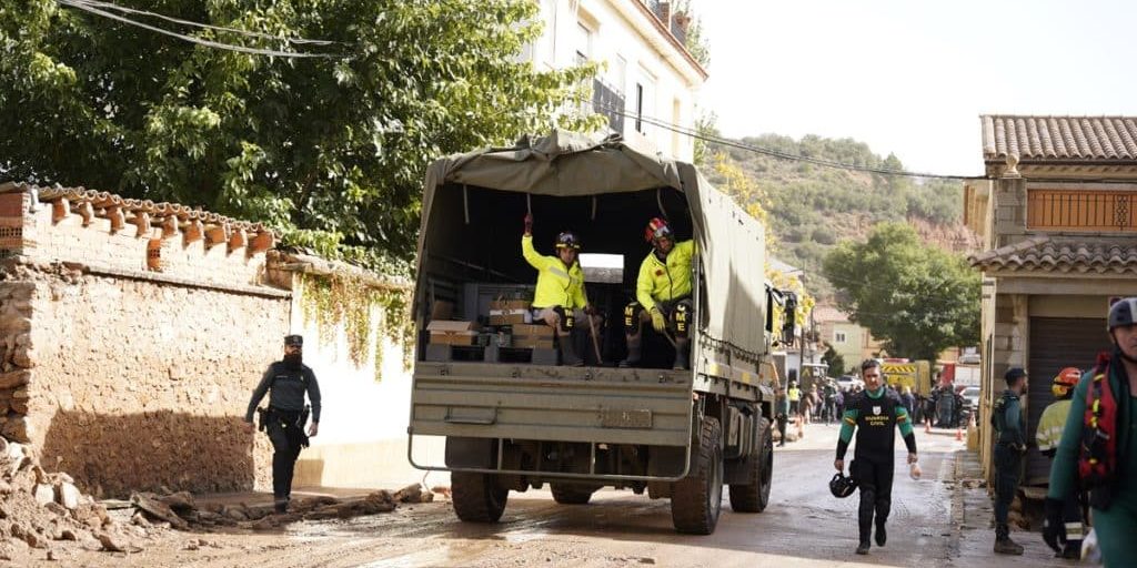 Se desborda el río Cabriel en Mira (Cuenca)