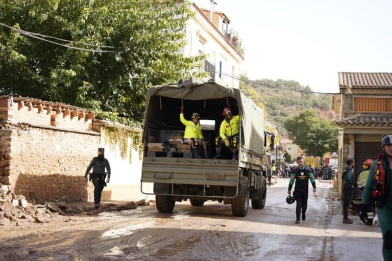 Se desborda el río Cabriel en Mira (Cuenca)