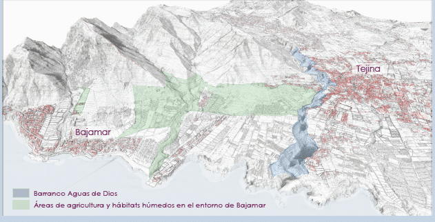 Ámbito_ordenación_PE_Barranco_Tejina_humedales_Bajamar