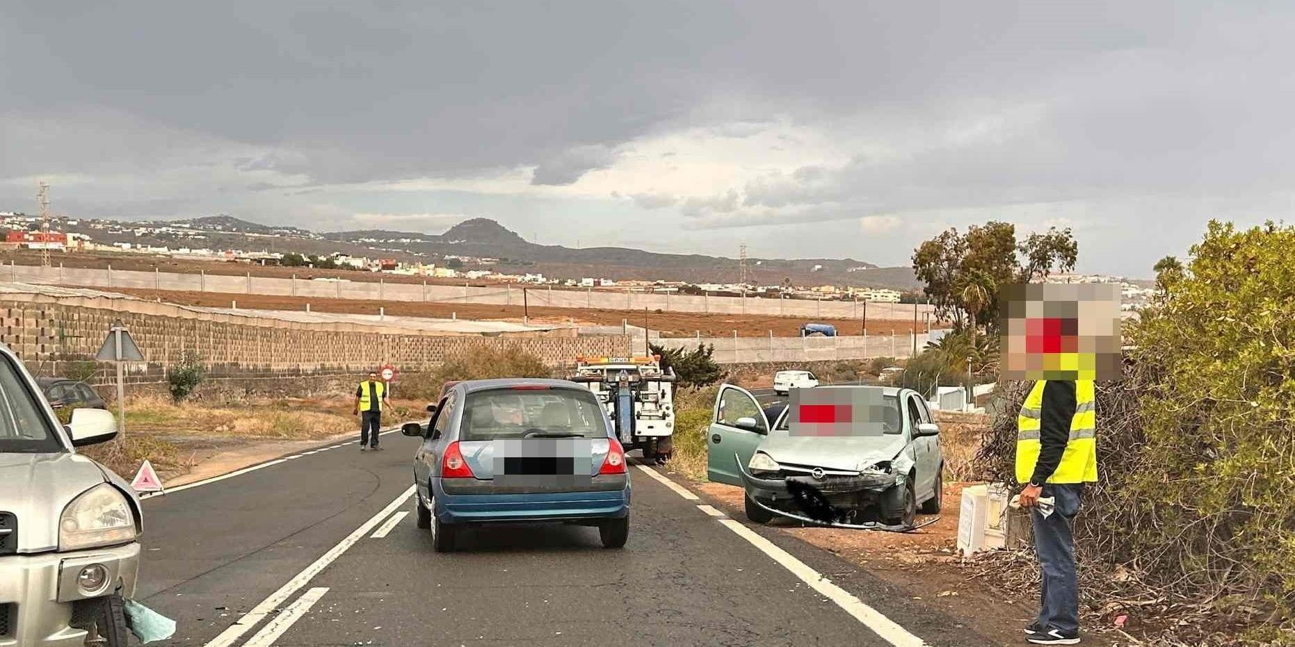 DOS HERIDOS GRAVES EN UN ACCIDENTE EN TELDE 20-11-24