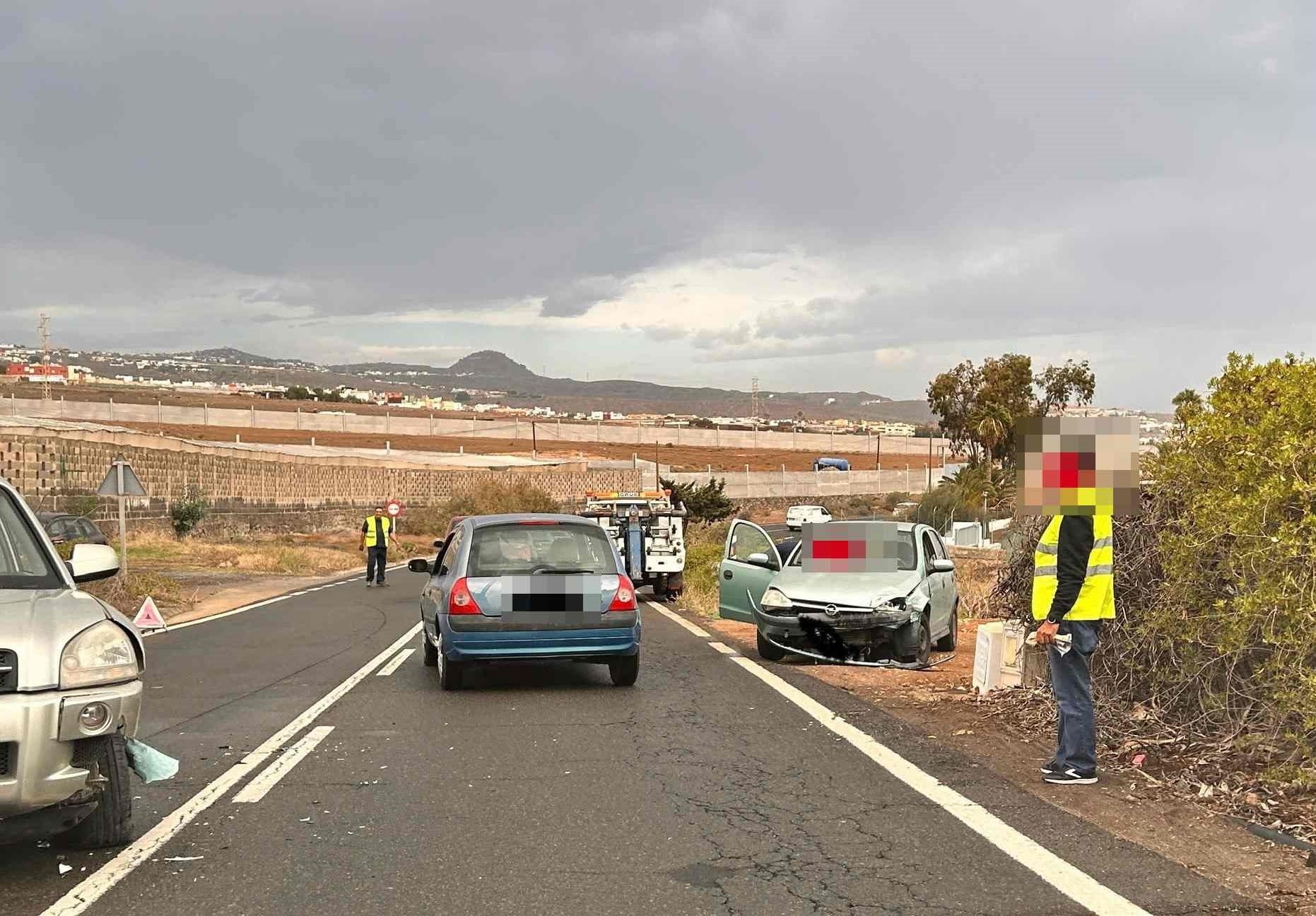 DOS HERIDOS GRAVES EN UN ACCIDENTE EN TELDE 20-11-24