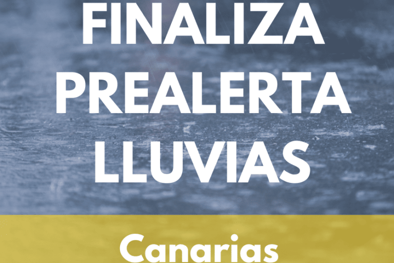 FINALIZA LA PRE-ALERTA POR LLUVIAS EN CANARIAS 19-11-24